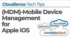 Setting up Mobile Device Management (MDM) for iOS