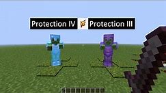 Protection IV Diamond armour vs Protection III Netherite armour | Armour op Test | minecraft 2021