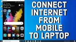 How to Connect Mobile Internet to Laptop via USB Cable