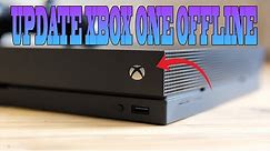 How To UPDATE XBOX ONE OFFLINE In Troubleshoot Mode