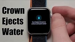 Apple Watch How to Remove Water & Turn OFF Digital Crown!