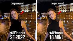 iPhone SE 3 2022 VS iPhone 13 Night Mode Camera Test | iPhone SE 2022