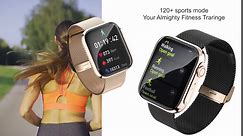 Smart Watches for Women, 1.91" HD Fitness Tracker Watch with Blood Pressure/Heart Rate Monitor, Bluetooth 5.3 Make Calls Smart Watch for Android/iOS Phones, IP68 Waterproof Fitness Watch for Women