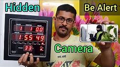 Hidden CCTV Camera || Wall Clock Hidden Camera @TechnoTopics