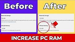 How To Increase Virtual RAM On PC and Laptop For Free - Increase PC Performance