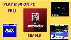 How to play msx games on PC