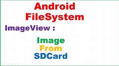 Android FileSystem Ep.01 : ImageView - Load Image From SD Card