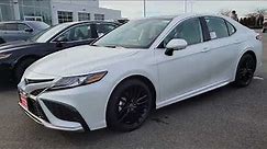 2024 Toyota Camry XSE V6 in Wind Chill Pearl White