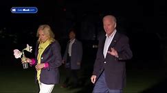 Sunburned President Biden and wife Jill return from vacation