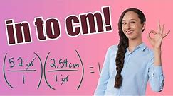 in to cm (How to Convert Inch to Centimeter)