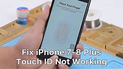 How To Fix iPhone 7-8 Plus Touch ID Not Working By Jumping Wires | Repair Shop Tips