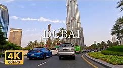 🇦🇪 Dubai Driving Tour Downtown to Al Barsha in 4K 60FPS: Immersive Cityscape and Vehicle Sounds