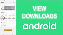 How to View Downloads on Android