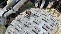 How to repair a ATV tyre out on a ride.