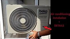 Air conditioning installation + Details BEKO BRVPF120, 12000 BTU Inverter