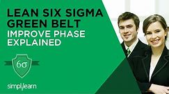 Improve Phase In Lean Six Sigma | Six Sigma Training Videos
