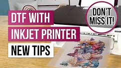 🤩 Ultimate TEST - Updated DTF with Inkjet Printer Hack + Washtest! | DTF T-shirt Printing