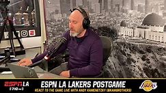 The Lakers fall to the Nuggets on LeBron's 40K points night! React with Andy K on the ESPN LA Lakers Postgame Show