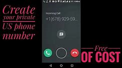 Create your own phone number at free | nick.youtube