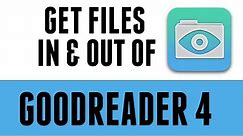 Get files in and out of Goodreader 4 on the iPad