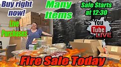 Live Fire Sale New Clothing, Figurines, amazon overstock and much more!