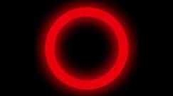 Red Screen Ring Circle Light Effect 1 Hour