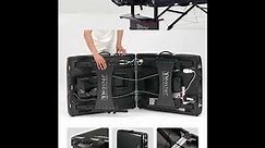 Master Massage 30" Heated Extra-wide Black Portable Folding Massage Table