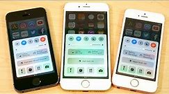 iPhone 5S vs iPhone 6 vs iPhone SE iOS 10.3.2