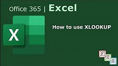 How to use XLOOKUP function in Excel - Office 365