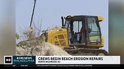 Crews begin beach erosion repairs in North Wildwood