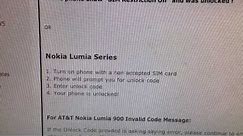 How to Unlock Nokia Lumia 900 from AT&T by Unlock Code, from Cellunlocker.net