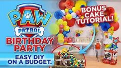 Paw Patrol Birthday Party DIY/ Easy Kids Birthday Party Decor on Budget /