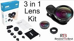 Amir 3- in-1 Lens Kit For iPhone 7, 6s, 6, 5s ,5