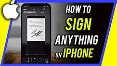 Fastest Way to Sign Documents on iPhone