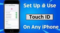 How to Use Touch ID on iPhone // How to Set Up touch id in iphone // iOS 17 // iOS 16