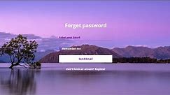forgot password form in html and css | glassmorphism effect