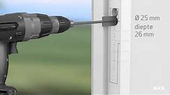 Montagevideo AXA Veiligheidssluitkom en sluitplaat voor deursloten