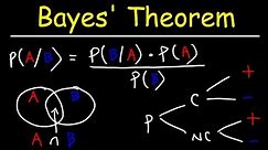 Bayes' Theorem of Probability With Tree Diagrams & Venn Diagrams