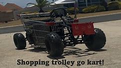 Shopping Trolley Go Kart. How to build(Super simple). Test Run Hits 70KMH!!🔥🔥