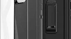 AICase for iPhone 13 Mini Case with Belt-Clip Holster, Screen Protector, Heavy Duty Protective Phone Case, Military Grade Full Body Protection Shockproof/Dustproof/Drop Proof Rugged Cover (Black)