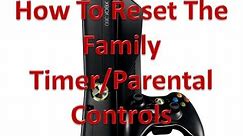 How To Reset The Family Timer/Parental Controls On The Xbox 360! (NEW)