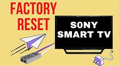 How to Factory Reset SONY Bravia TV | Restore Factory Settings