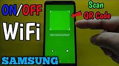 How to turn ON or OFF WiFi on Samsung Galaxy A01 Core