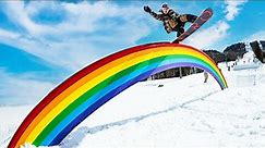 INCREDIBLE Snowboard Trick Shot Run (in one take)
