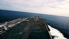 See aircraft carrier tested at top speed