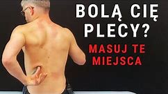 BÓL PLECÓW - najważniejsze miejsca do masażu - thera cane - dr n. med. Marcin Wytrążek