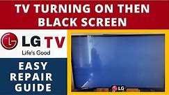 How to Fix LG TV Turn On With Backlight Then Black Screen || LG LED TV Has No Picture -Black Screen