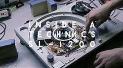 Inside a Technics SL-1200 turntable