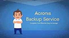Acronis Cloud Backup Overview
