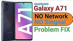 How To Fix | Samsung A71 | Network Problem | Galaxy A71 Not Registered ON Network Fix | Galaxy A71